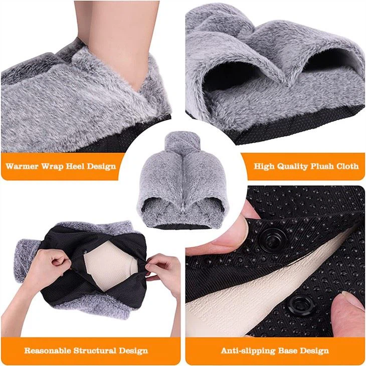 Faux fur Foot Hot Water Bottle Cover