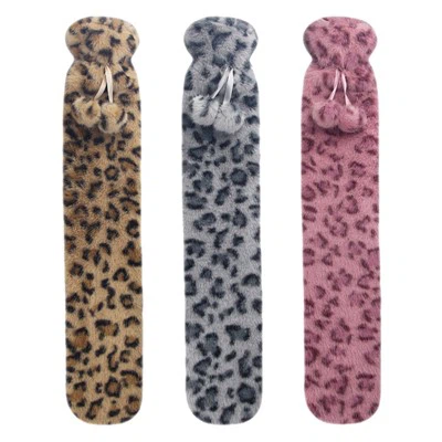 긴 온수 주머니 플러시 모피 커버