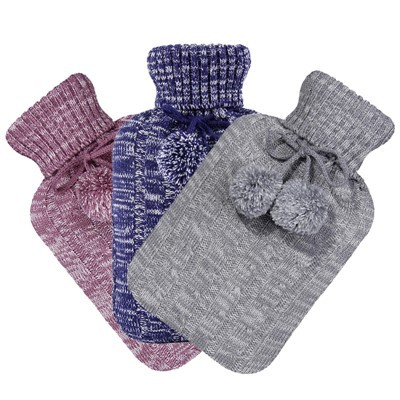 니트 커버가 있는 근육 완화 온수 가방