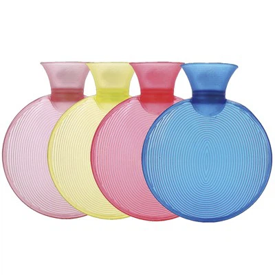 둥근 미니 투명 PVC 온수 병